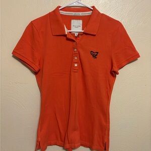 Gilly Hicks Vibrant Orange Polo Shirt